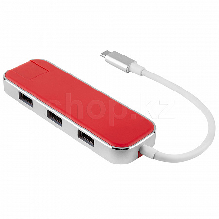 USB Type-C - LAN, 3xUSB 3.0, Rombica Type-C Chronos, Red  ауыстырғышы