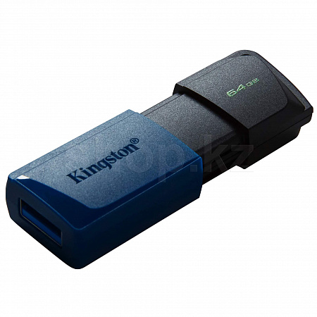 USB 64Gb Kingston DataTraveler Exodia М, USB 3.2, Black-Blue флешкасы