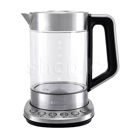 Чайник Kitfort KT-622, Steel-Black