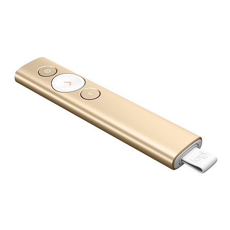Презентер Logitech Spotlight Presentation Remote, Gold, USB