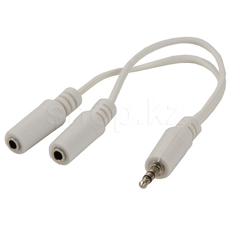 Разветвитель аудио Cablexpert CCA-415W, 0.1m, White, RTL