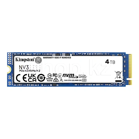 SSD накопитель 4 TB Kingston NV3, M.2, PCIe 4.0