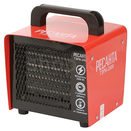 Тепловая электрическая пушка Ресанта ТЭПК-2000, Red