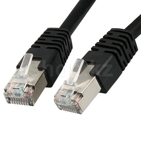 Patch cord RJ-45 6 cat SHIP FTP, 1m, OEM, Black