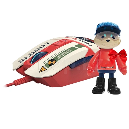 Мышь A4Tech Bloody W63 Max Proxy Boom, White, USB