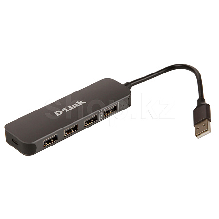 USB HUB 4-port USB 2.0 D-Link DUB-H4, Black
