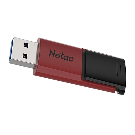 USB 64 GB Netac U182, USB 3.2, Red флешкасы