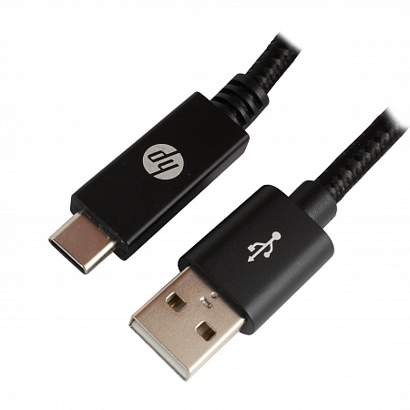 USB Type-C HP HP042GBBLK1TW, 1m, Black интерфейс кабелі