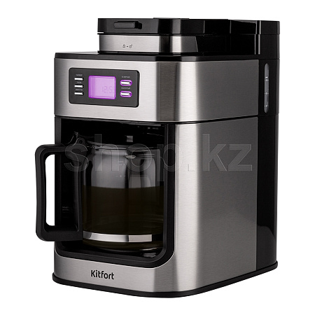 Кофемашина Kitfort KT-781, Black-Steel