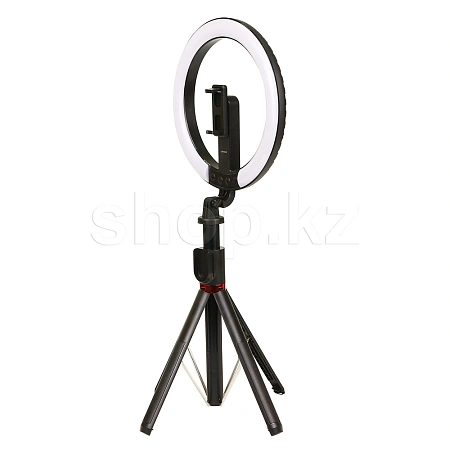 USAMS ZB32301 10-inch Live Stream Stand With Fill Light, Black сақиналы шам