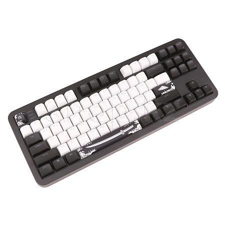 Клавиатура Dark Project ALU87B Bushido, g3ms Moonstone Switch, Black-White