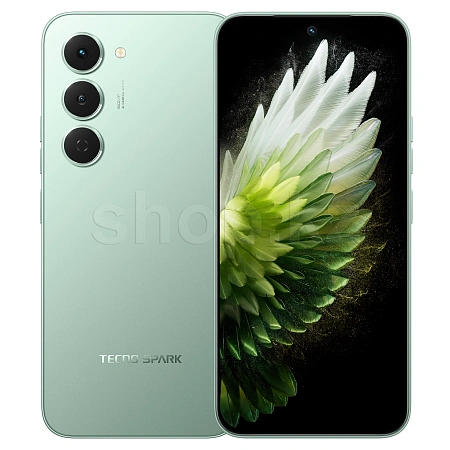 Tecno Spark 40 Pro, 256 GB, Bamboo Green (KM6) смартфоны
