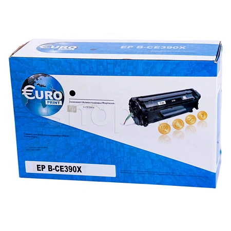 Картридж Europrint CE-390Х, Black