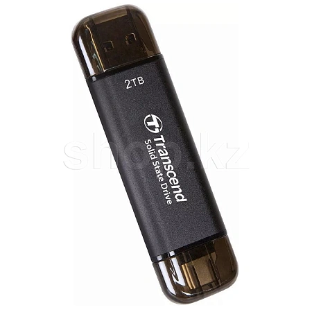 Transcend ESD310C сыртқы SSD дискісі 2 TB, Black