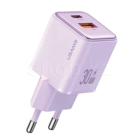 Зарядное устройство Usams US-CC189, 30W, Violet