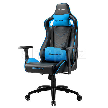 Кресло игровое компьютерное Sharkoon Elbrus 2, Black-Blue
