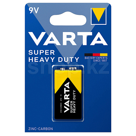 Varta Super Heavy Duty 6F22, 9V, BOX (1 дана), батареясы