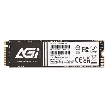 SSD накопитель 1 TB AGI AI298, M.2, PCIe 3.0