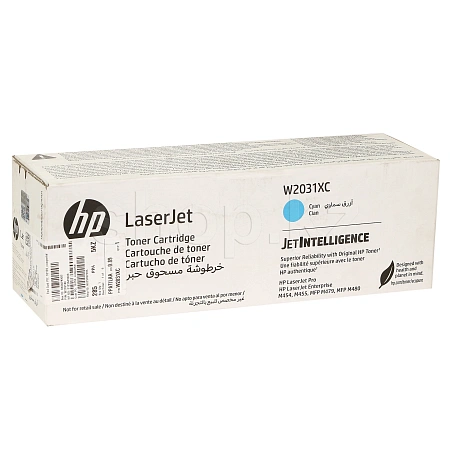 Тонер-картридж HP JetIntelligence W2031XC, Cyan