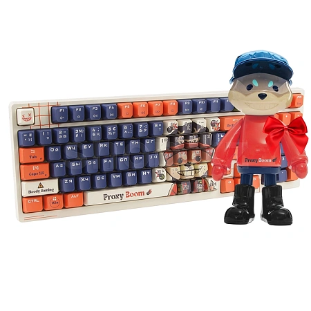 A4Tech Bloody AT98 Proxy Boom, White, USB пернетақтасы