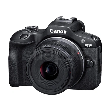 Canon EOS R100 + RF-S, 18-45 mm IS STM, Black фотоаппарат