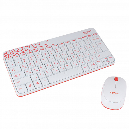 Клавиатура Logitech MK240 Nano, White, USB + мышь