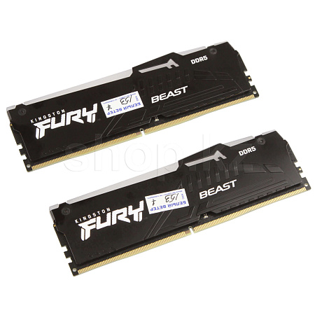 DDR-5 DIMM 32 GB 5600 MHz Kingston Fury Beast RGB, 2x 16 GB Kit, BOX (KF556C36BBEAK2-32)