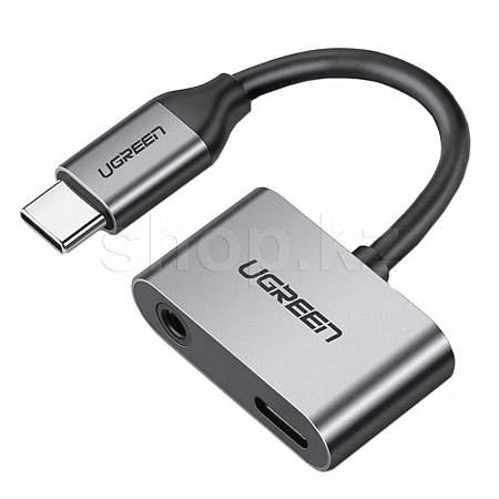 USB Type-C - 3.5mm Audio/USB Type-C, Ugreen CM193, BOX ауыстырғышы