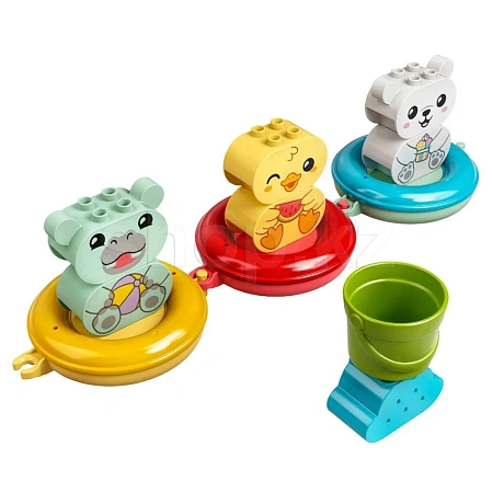 Конструктор Lego, Duplo: Приключения в ванной: плавучий поезд для зверей