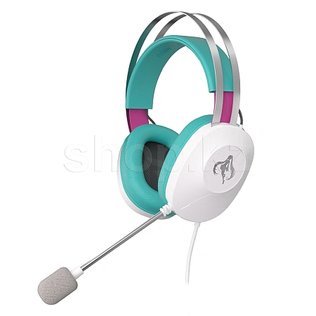Гарнитура ASUS TUF Gaming H1 Gen II Hatsune Miku Edition, Green-White
