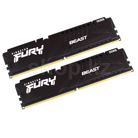 DDR-5 DIMM 64 GB 5200 MHz Kingston Fury Beast, 2x 32 GB Kit, BOX (KF552C40BBK2-64)
