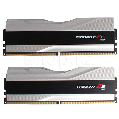 DDR-5 DIMM 32 GB 5200 MHz G.SKILL Trident Z5 RGB, 2x 16 GB Kit, Silver, BOX (F5-5200J3636C16GX2-TZ5RS)