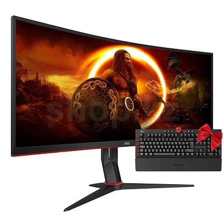 34" AOC CU34G2X/BK, Black-Red мониторы