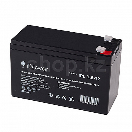 IPower IPL-7.5-12, 7.5Ah/12V UPS батареясы