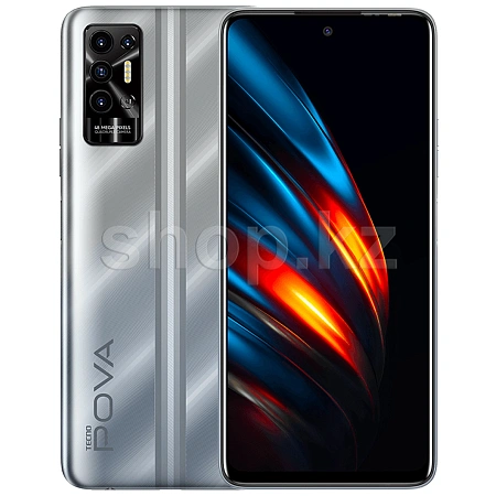 Смартфон Tecno Pova 2, 128 GB, Polar Silver (LE7n)