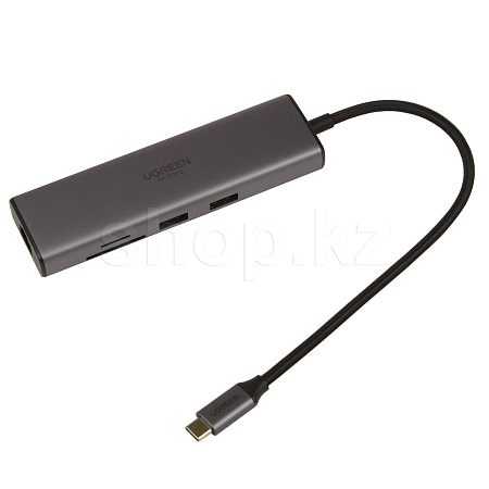 Переходник USB Type-C Multi Function 7in1, UGREEN CM512, BOX