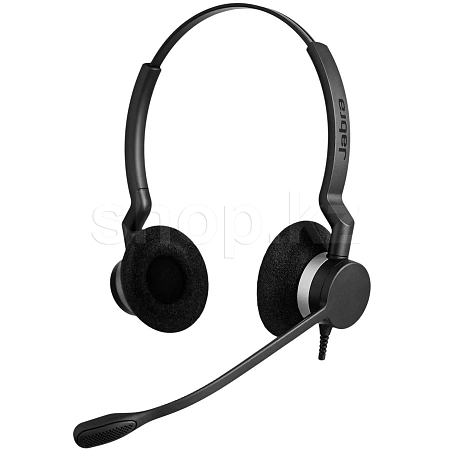 Jabra Biz 2300 MS Duo, USB, Black гарнитурасы