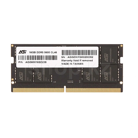 SO-DIMM 16GB DDR5 PC44800/5600MHz AGI, BOX (AGI560016SD238-ST)