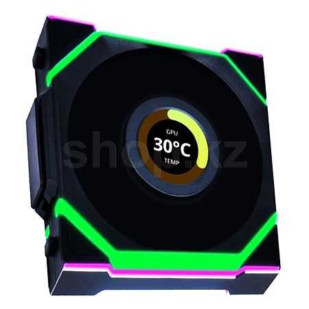 Lian Li Uni Fan SL Wireless LCD 120 ARGB Reverse Blade, 12cm, Black корпусына арналған желдеткіш