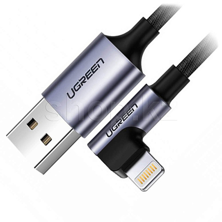 Кабель интерфейсный для Apple Lightning UGREEN US299, 1m, Black