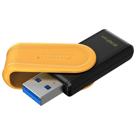USB 512 GB Kingston DataTraveler Exodia S, USB 3.2, Black-Yellow флешкасы