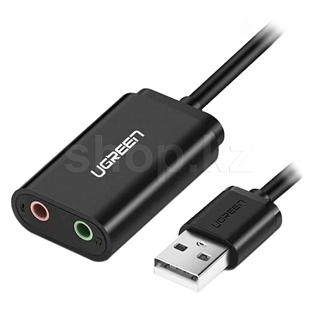 Звуковая карта UGREEN US205 (30724), USB, Black