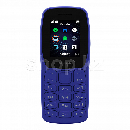 Мобильный телефон Nokia 105 SS (TA-1432), Blue